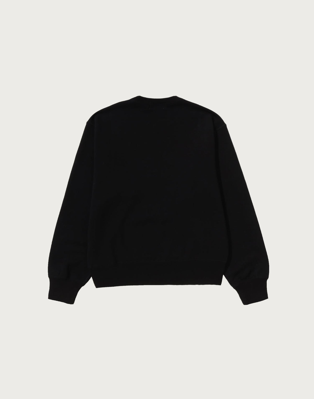 COLLEGE FUR PATCH CREWNECK SWEATSHIRT LADIES