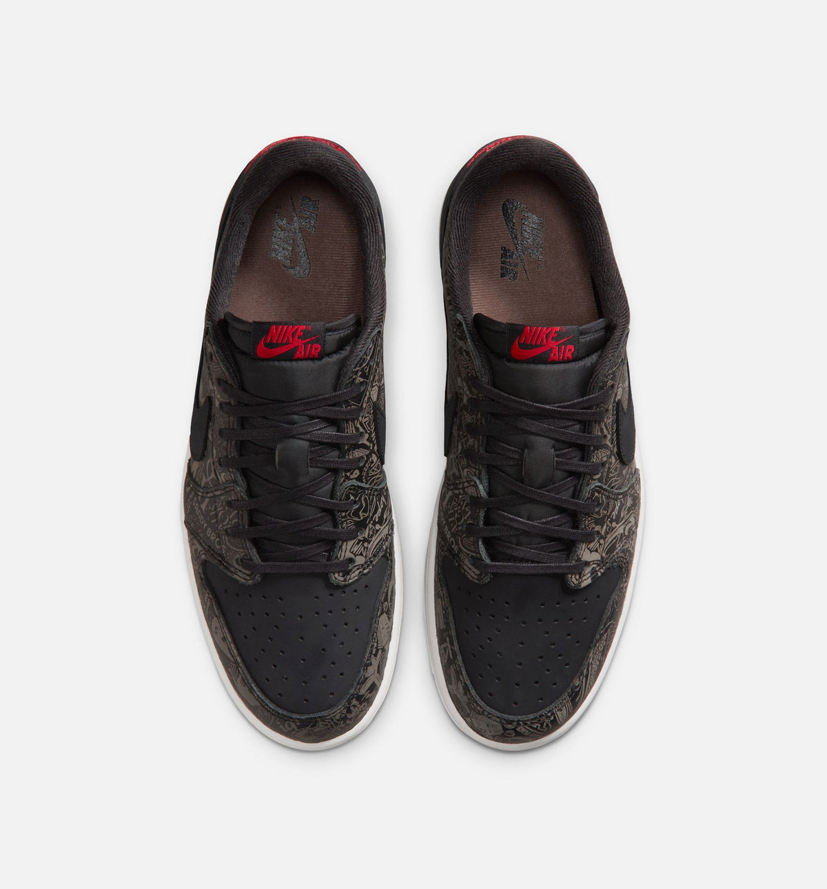 Air Jordan 1 Retro Low OG Laser Black and Varsity Red Men's Lifestyle Shoe – Black/Varsity Red/Summit White