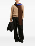 CROQUIS V-neck scarf-detail sweater (set of two)
