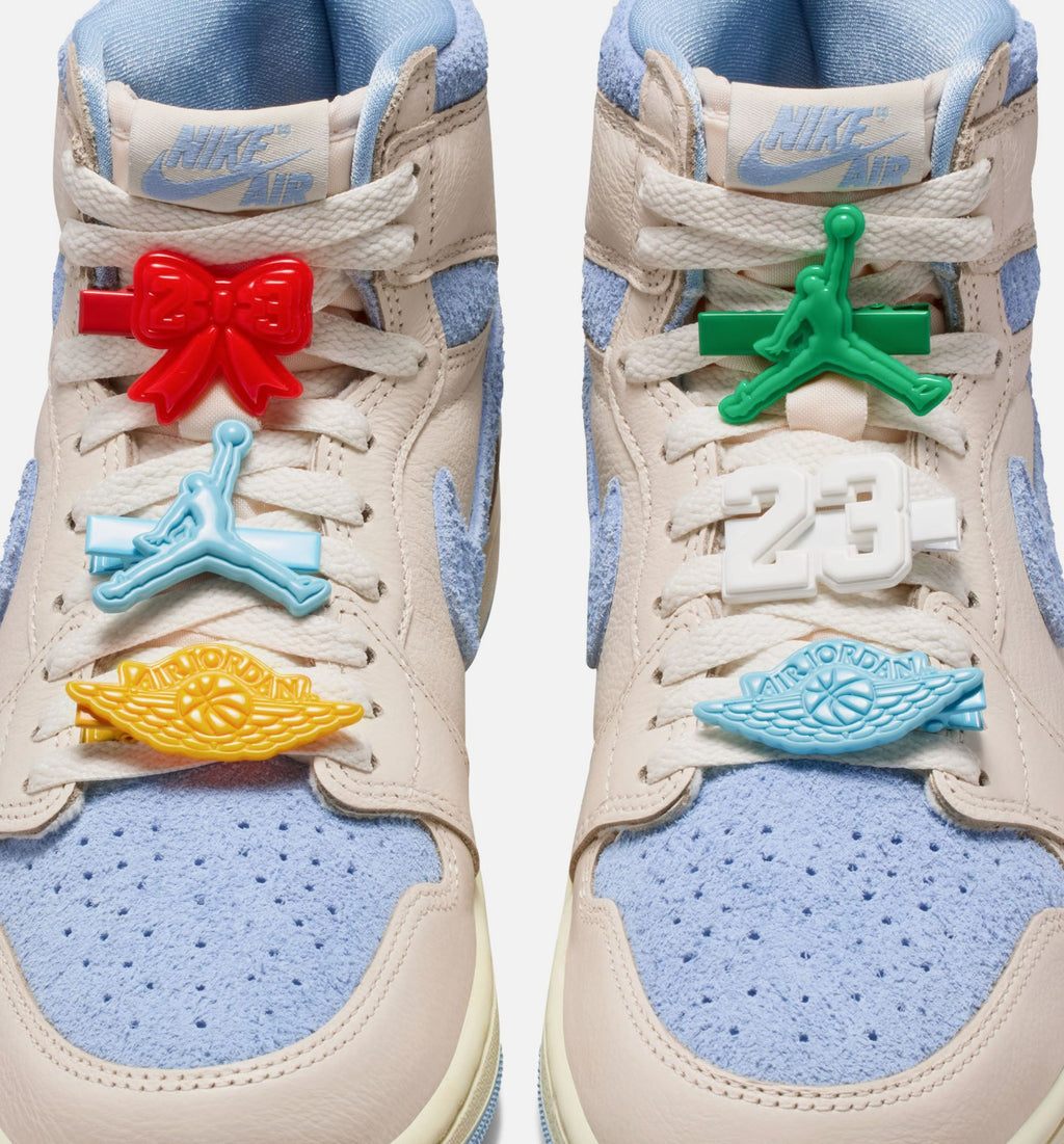 Air Jordan 1 Retro High OG Psychic Blue Women's Sneakers - Pale Ivory / Blue / Off-White