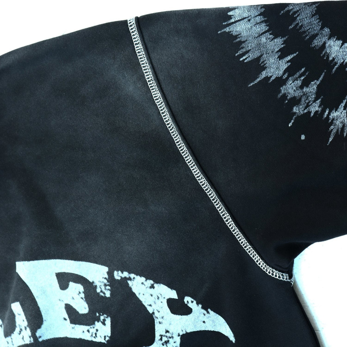 Valley Dreams 2000 Washed Black Graphic Hoodie
